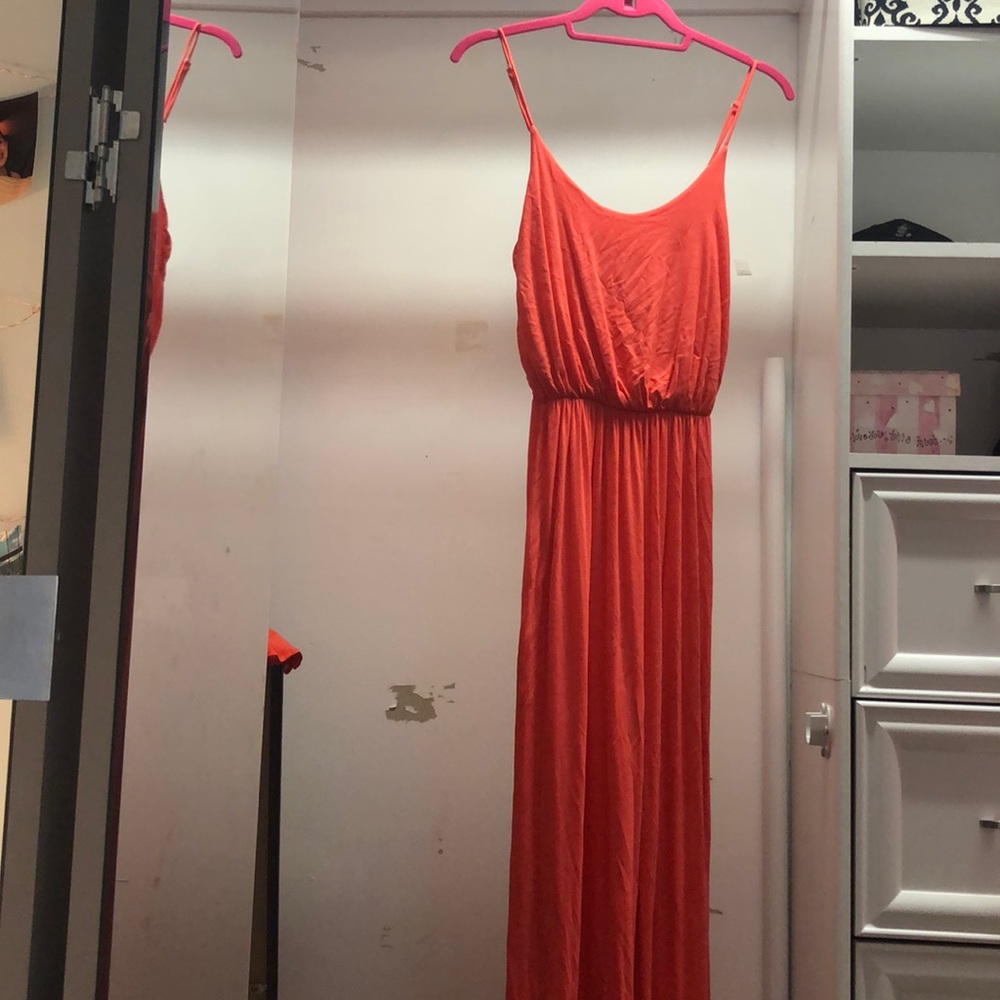 Coral LUSH maxi dress